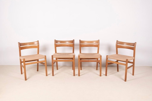 4x Sedia da pranzo in quercia BM1 Børge Mogensen, 1950 Danimarca