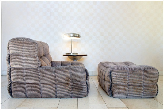 Image 1 of Poltrona Kashima e il suo pouf, Ligne Roset 1976, Michel Ducaroy