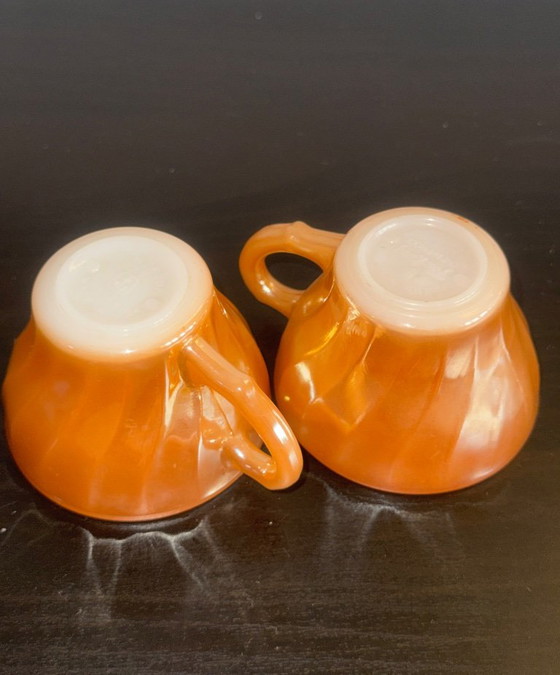 2 set vintage Fire King Kop e Schotel Van Anchor Hocking – Accessori da tavola, Glass (photo 16 of 18)