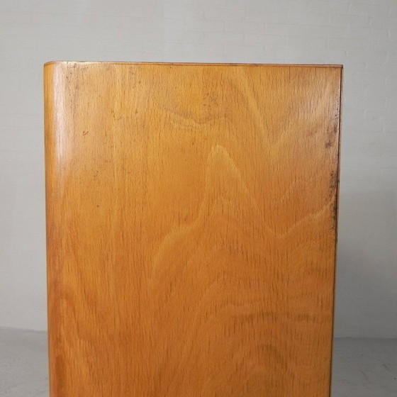 Image 1 of Armario antiguo con persiana enrollable de madera de abedul, Ekawerk Horn Lippe, Alemania, década de 1950.