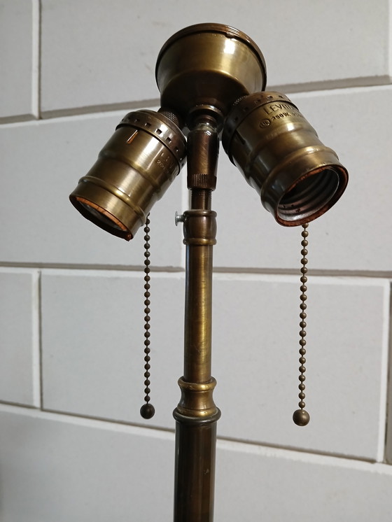 Image 1 of 2 lampade da tavolo cinesi con vetri craquelé