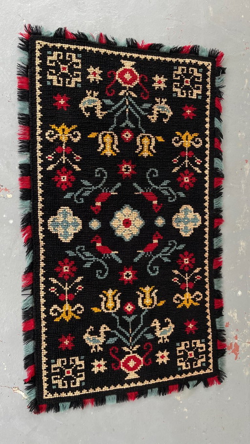 Tapisserie Tapis Décoratif Laine France Vintage