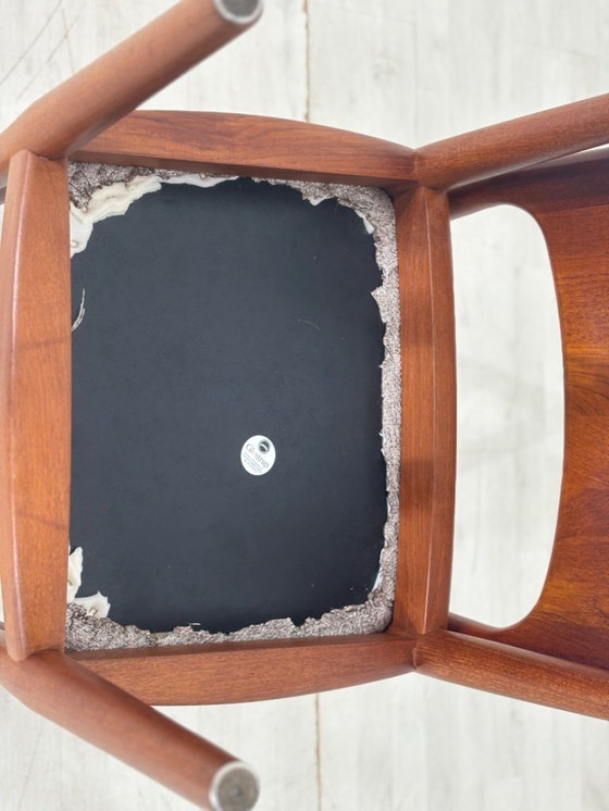 Image 1 of 5x Henning Kjarnulf Teakhouten Stoelen Eetkamerstoelen Stoel Eetkamerstoel Vintage