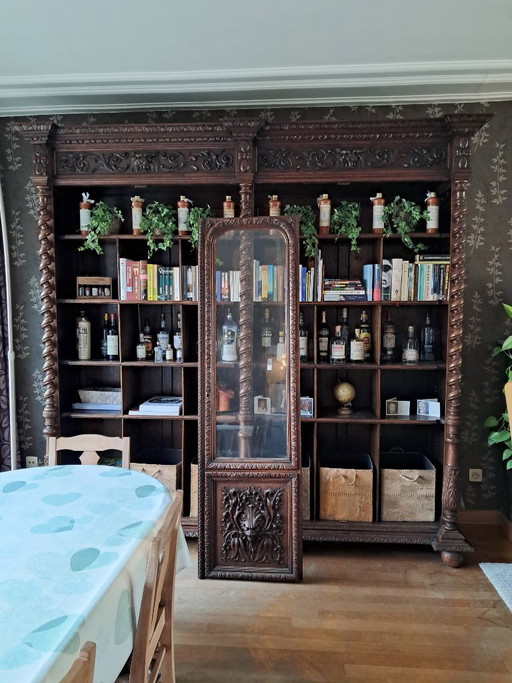 Libreria antica in rovere