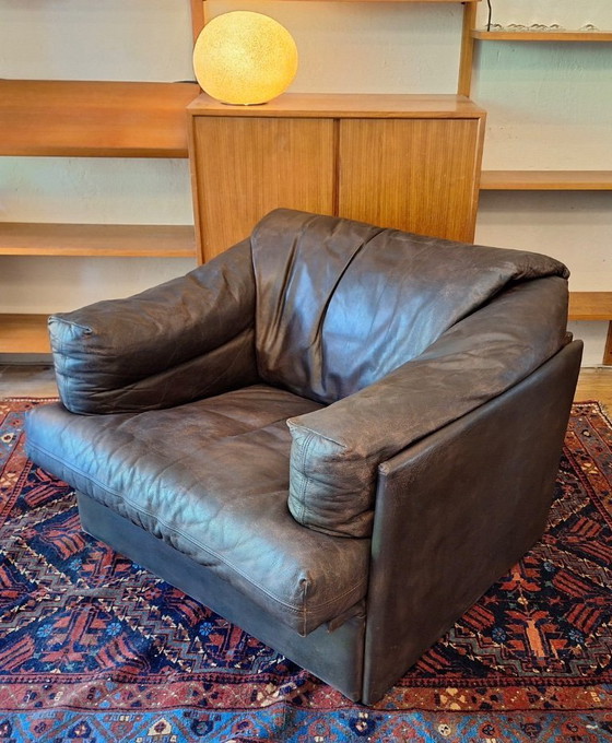 Image 1 of Niels Eilersen Lounge-Sessel aus Leder, Dänemark, 1960er Jahre