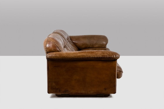 Image 1 of Maison De Sede. Two seater sofa in buffalo leather. 1970s.