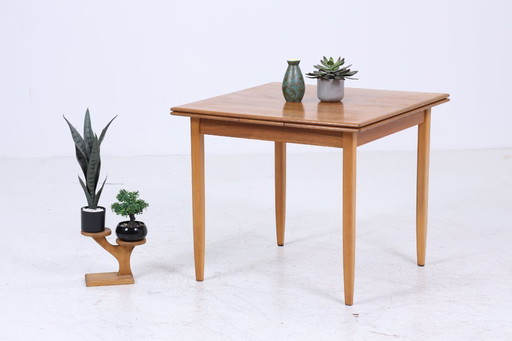 Vintage kitchen table 60s | Mid - Century dining table table retro 70s wood extendable #04-67