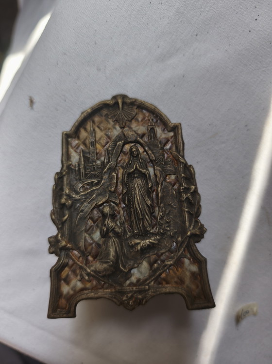 Image 1 of Altar de bolsillo, Nuestra Señora de Lourdes, 1920/1930