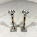 2 Bougeoirs en Étain Kayserzinn Allemagne