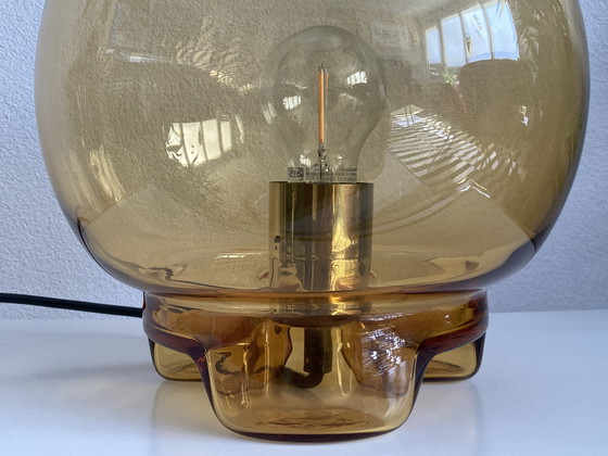 Image 1 of Vintage Design Glass Table Lamp