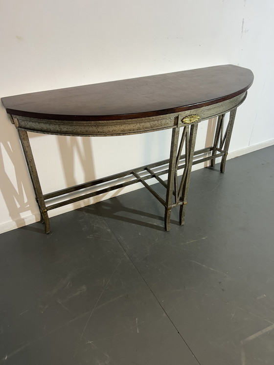 Image 1 of Wrought iron console table '1970'