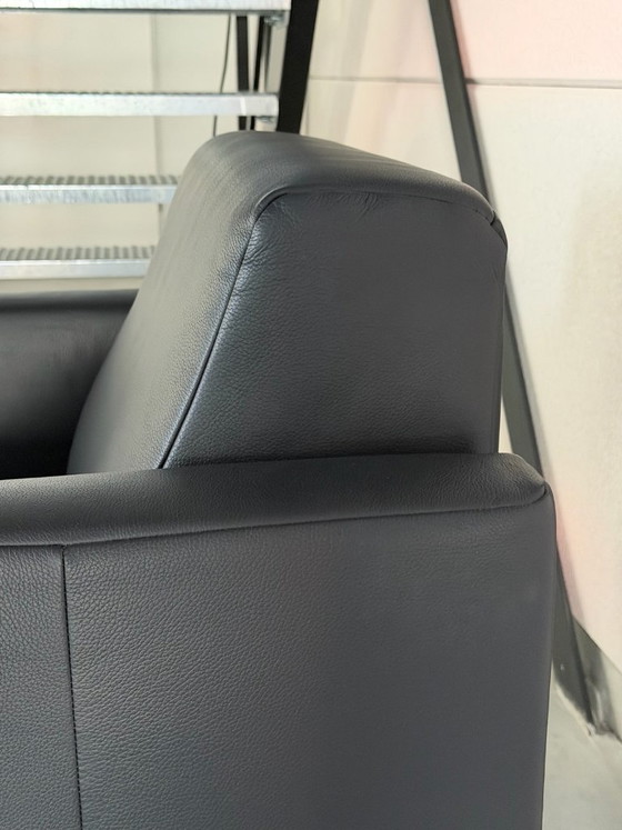 Rolf Benz Freistil 141 Armchair - as new – polished steel, Leather (photo 12 of 12)
