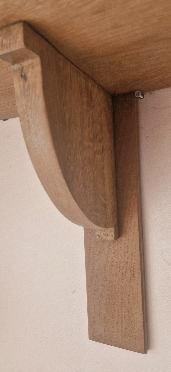 Image 1 of Wandregal aus massiver Eiche- Rustikaler Louis XVI-Stil