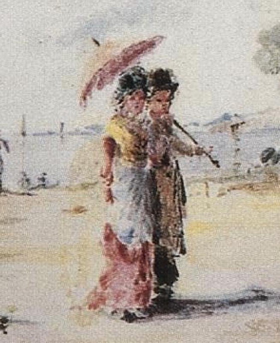 Sculptures impressionnistes de femmes en faïence de Cacciapuoti Fratelli, 1881, Lot de 2 – Ceramic (photo 4 of 19)