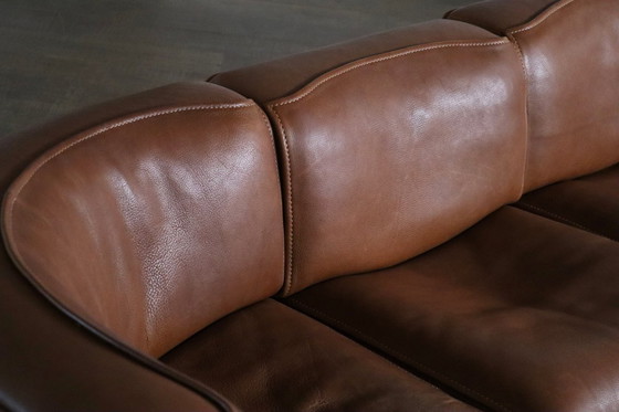 Image 1 of De Sede DS 15 XL Modular leather Sofa, Switzerland 1970s