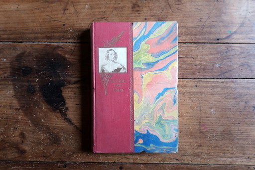 Antikes französisches Buch „La Joie Fait Peur“ von Mme Émile de Girardin, ca. 1920er Jahre – Marmorierter Einband – 2C47