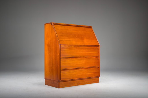  Secretaire en teca por Kai Kristiansen para Tørring Møbelfabrik, 1960s
