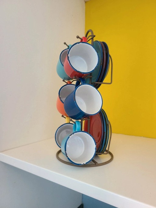 6 expresso cups 6 saucers