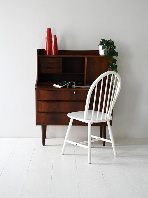 Mobiletto vintage scandinavo in palissandro, anni '50/'60