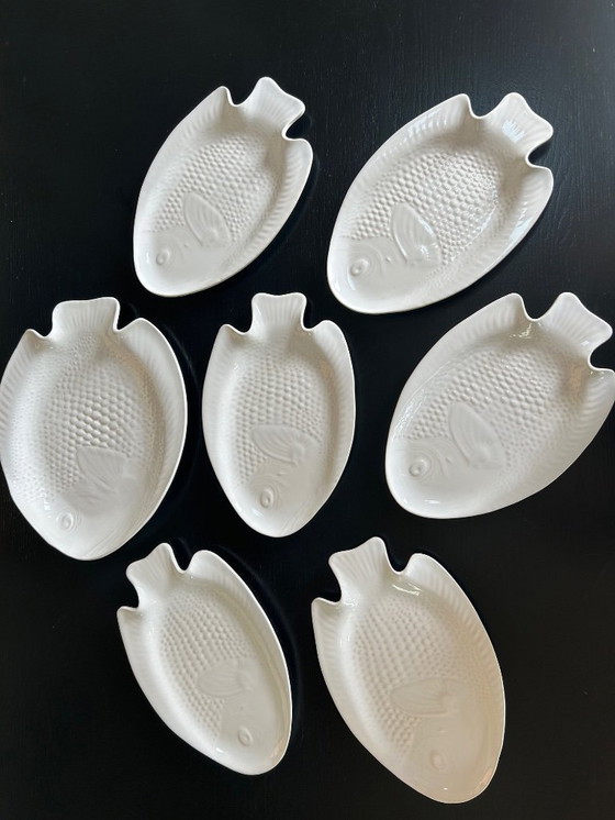 Image 1 of porcelain fish service