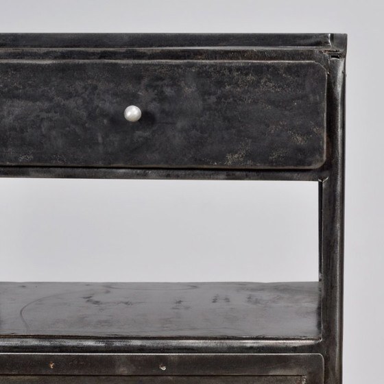 Iron bedside table, 1910s – Nightstands, Vintage (photo 10 of 11)