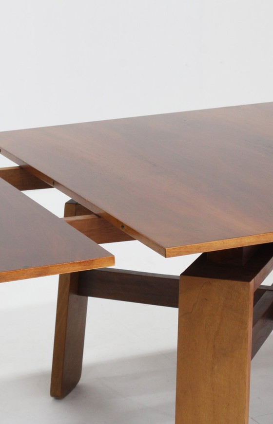 Image 1 of Vintage Italian extendable dining table by Silvio Coppola for Bernini 1960s