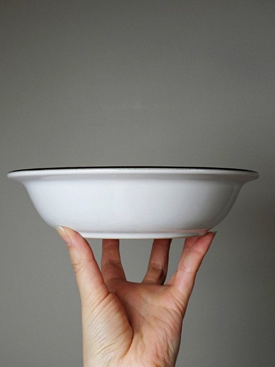Image 1 of 8 Denby England stoneware bowls/deep plates, vintage 80s-90s