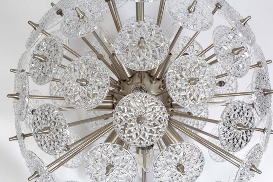 Image 1 of St Lambert Faceted Glass Roundel Sputnik Chandelier