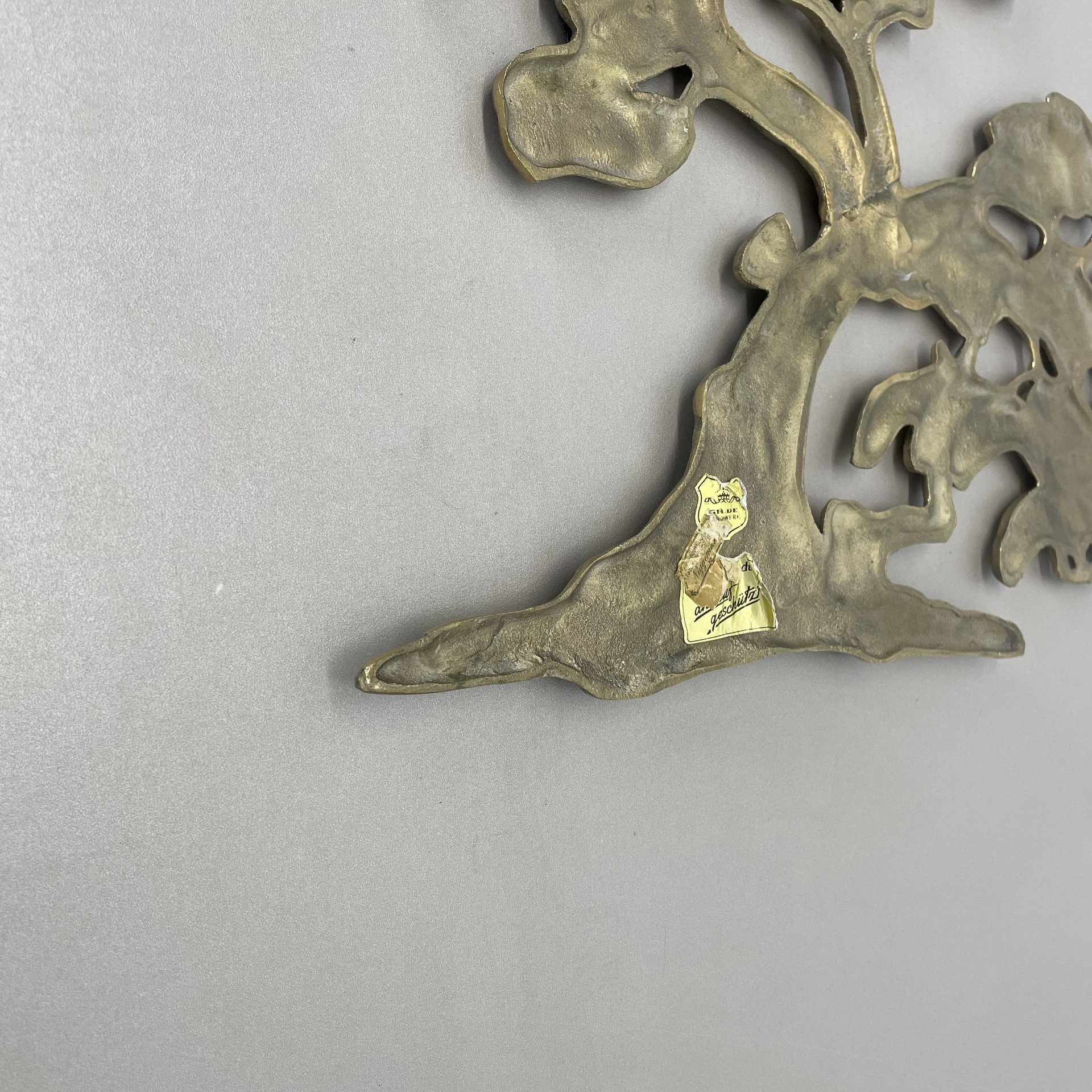 Vintage Modernist Messing Wand Objekt Dekoration Skulptur Bonsai,  Deutschland, 1960S | €450 | Whoppah