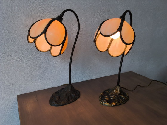 Lampes de table Art Déco – Honsel, Bronze, Glass (photo 9 of 9)