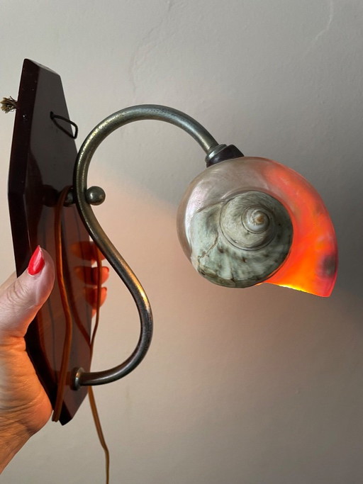 Lampe Art Déco antique – wandlampen, Metal, Wood