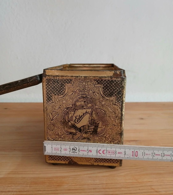 Vecchia lattina di caffè Eduscho Scatola di latta vintage da collezione – Oggetti decorativi, Metallo (photo 7 of 10)