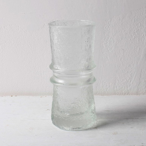 Image 1 of Mid-Century Modern Pressed Glass Vase: Pavel Panek Design, Rudolfova Hut