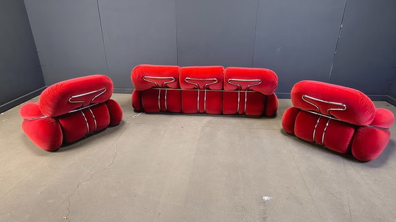 Image 1 of Ensemble de canapés « Okay » de style moderne du milieu du siècle, par Adriano Piazzesi, années 1970
