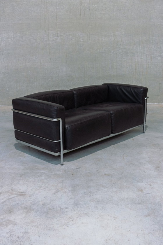 Image 1 of Vintage 1980s Cassina Lc3 2 seater