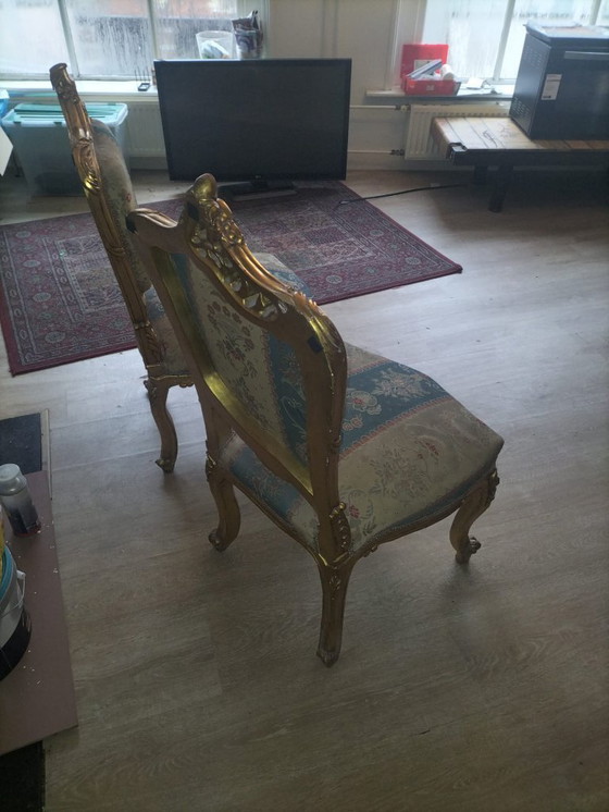 Image 1 of Divano francese vintage e sedie abbinate