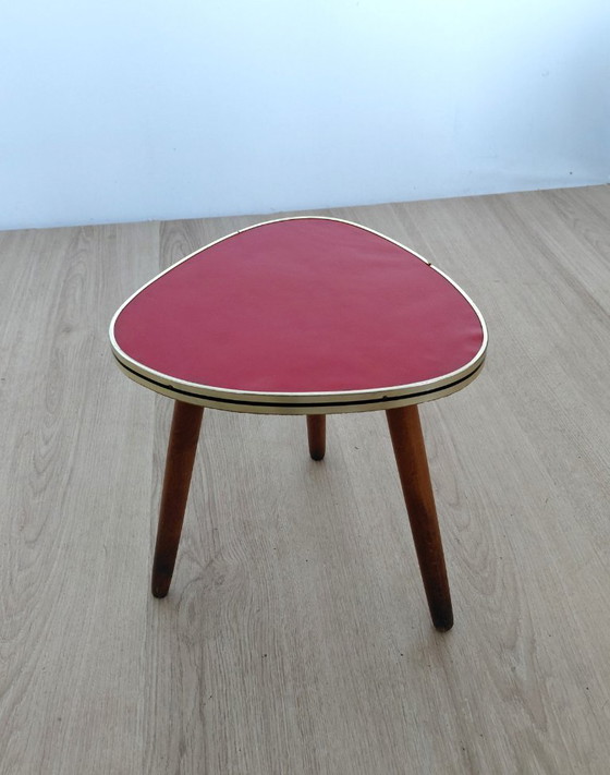 Image 1 of Tavolino anni '50 con piano rosso