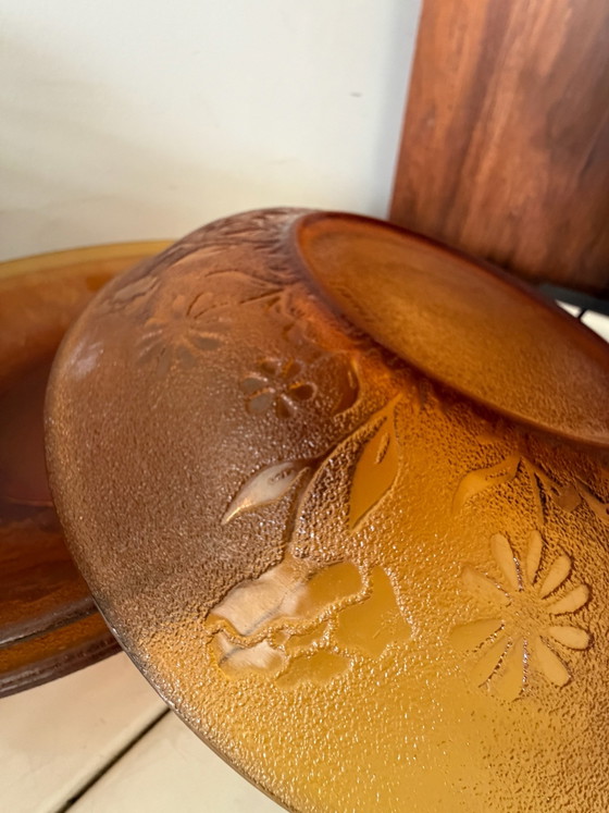 Set di 4 piatti vintage color ambra – Stoviglie, Vetro (photo 4 of 6)