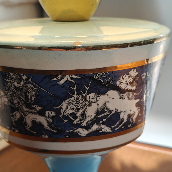 Image 1 of Vintage Italian Porcelain Table Lamp - Hollywood Regency / Neo-Classical 50s 60s