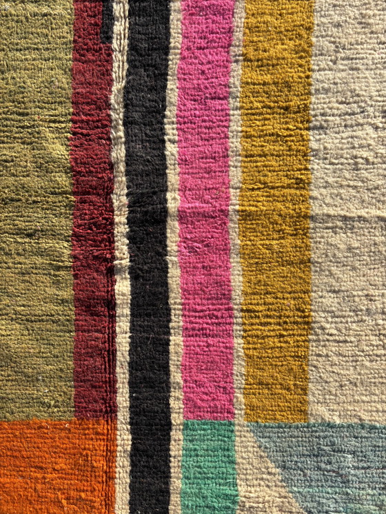 Image 1 of Vibrant Abstract Boujad Moroccan Rug – Handwoven Wool, 170X250 Cm