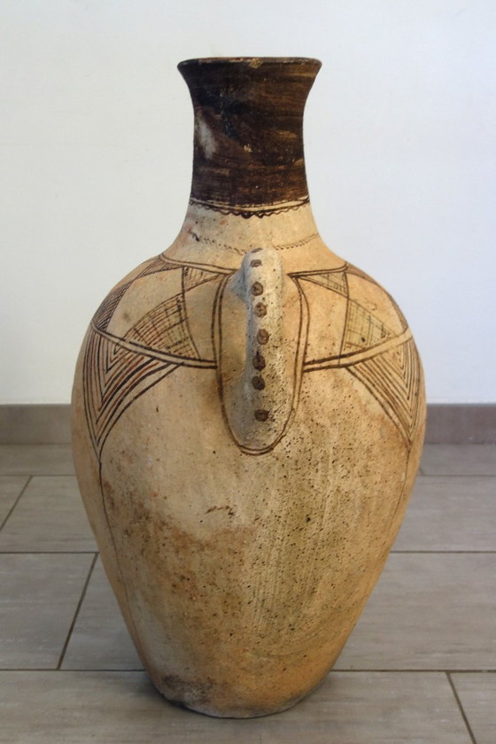 Großer Terrakotta-Krug aus der Rif-Region, Marokko, Höhe 70 cm – Dekorative Objekte, Other (photo 3 of 15)