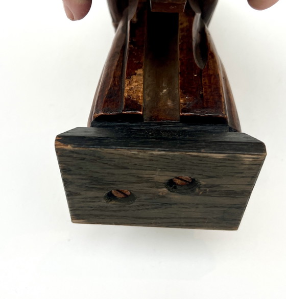 Image 1 of Handgeschnitzter Holz-Nussknacker in Form eines Mönchs – ca. 22 cm – frühes bis mittleres 20. Jahrhundert