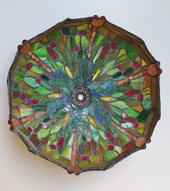 Image 1 of Tiffany table lamp 6 Dragonfly