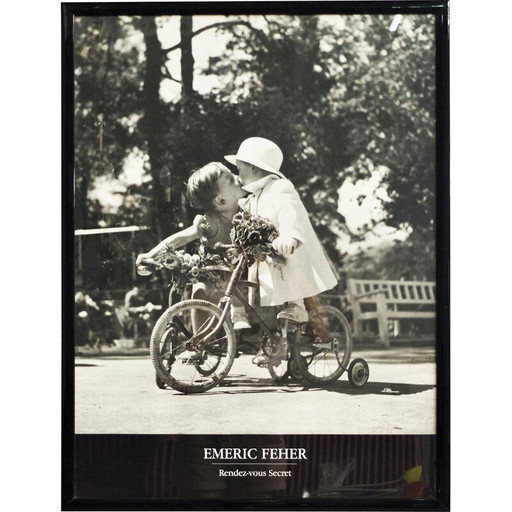 Vintage black and white print, Italy 2000