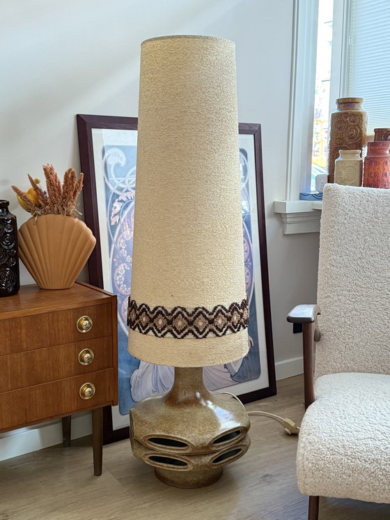 Image 1 of Lampada da terra vintage della Germania occidentale con paralume