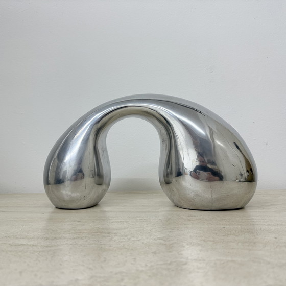 Image 1 of Biomorphic Sculpture Object in Aluminum by Eva & Peter Moritz for IKEA, 1980
