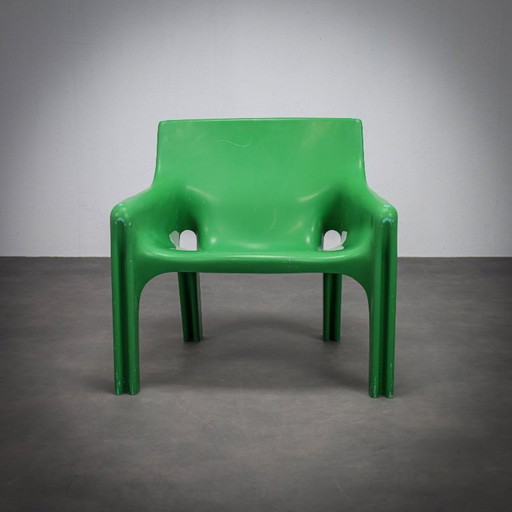Pair of Vicario Lounge Chairs by Vico Magistretti for Artemide, Italy, 1970s