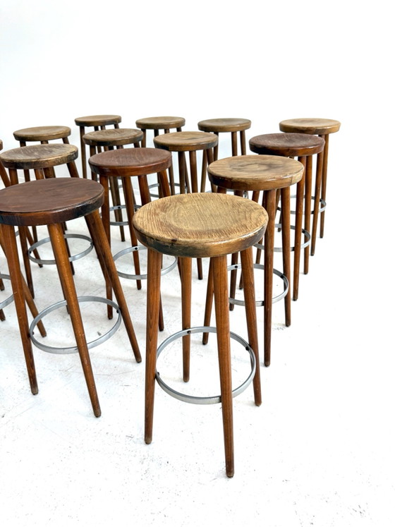 16x vintage barstool, Spahn Stadtlohn ‘60s – Wood, Metal (photo 6 of 9)