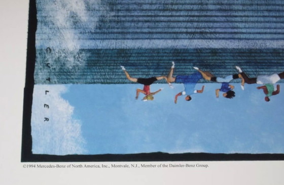 Image 1 of Dave Cutler: The New York City Marathon Poster "World Trade Center" 1994