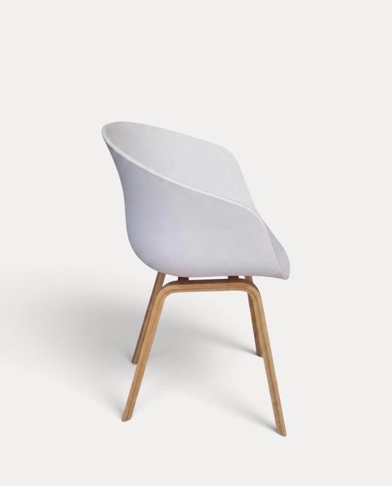 Set di 6 sedie HAY AAC 22, bianche, Sedie da pranzo, Plastica, Legno, Bianco, Modern (foto 3 di 5)